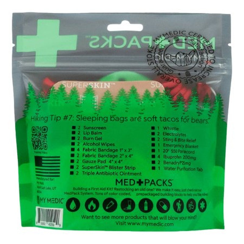 my medic med packs first aid kit for hikers outdoor injury supplies in portable pouch my medic med packs hiker medic first aid kit mk1207734ea