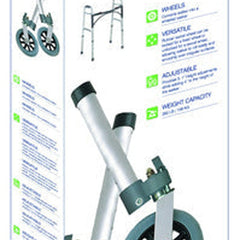 Comb. Swivel/fixed Wheels 5  W/lock & Rear Glides (pr)   All Care Store