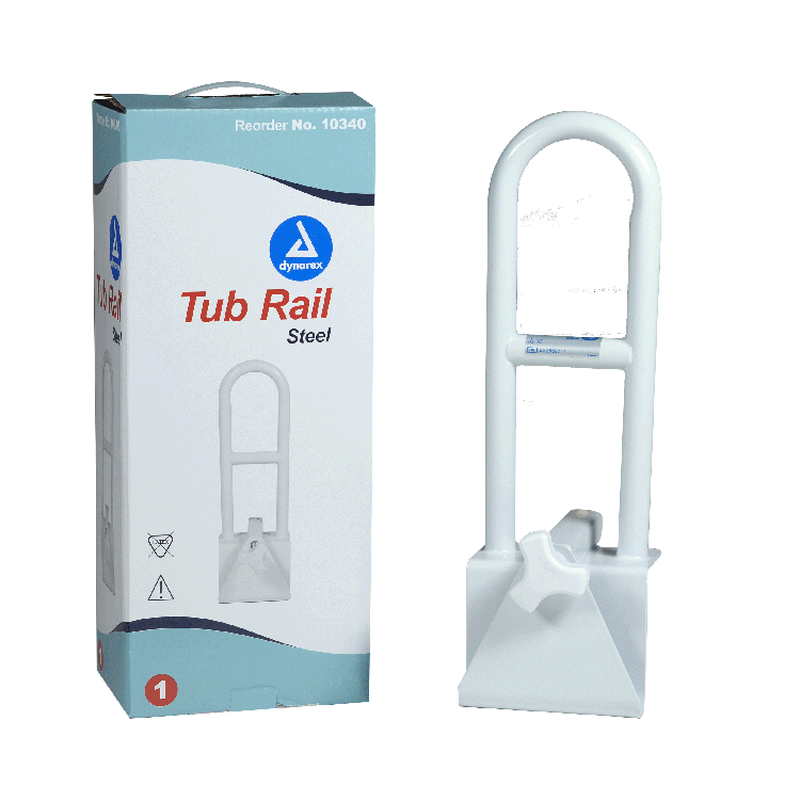 steel clamp on tub rail
