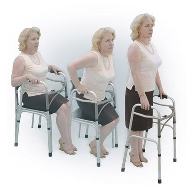 Easy release 2 Button Folding Walker Adult   All Care Store