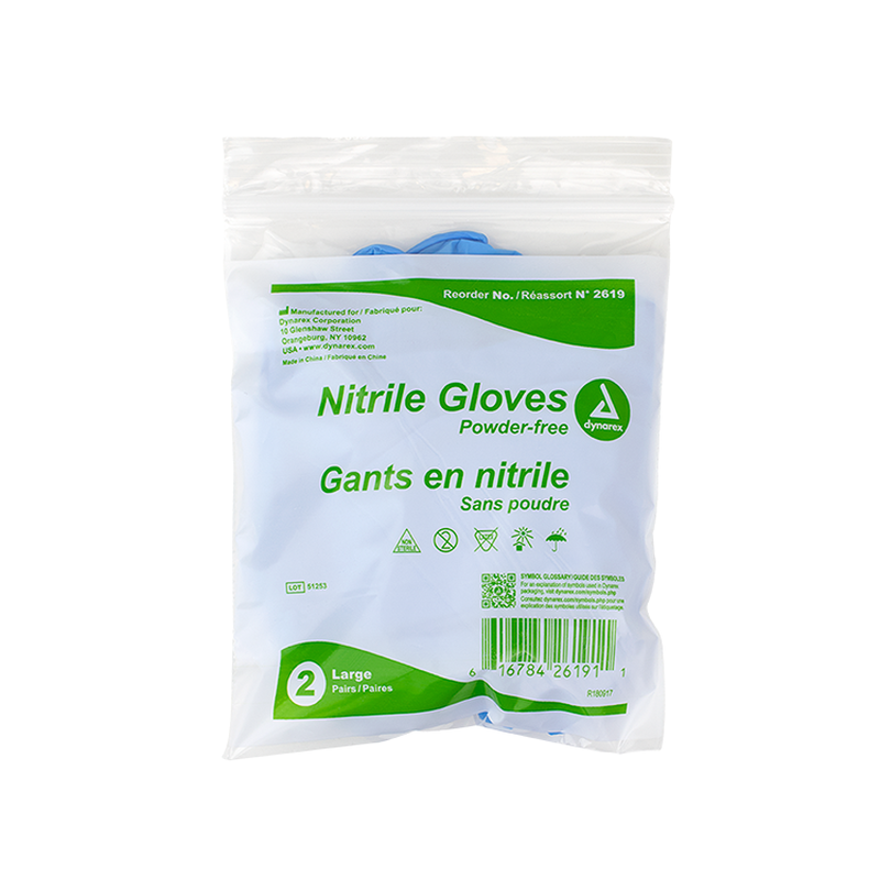 nitrile exam gloves in a bag 2