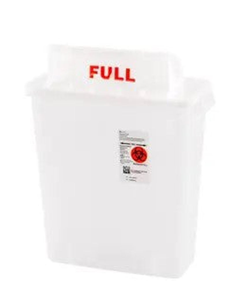 Sharps Container SharpStar In-Room Translucent 16-1/2 H X 13-3/4 W X 6 D Inch Horizontal Entry 3 Gallon,Packaging Type- Each