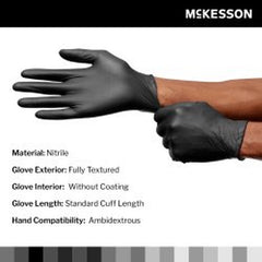 mckesson confiderm ldc nitrile exam glove large black mckesson confiderm ldc exam glove mk1159335bx
