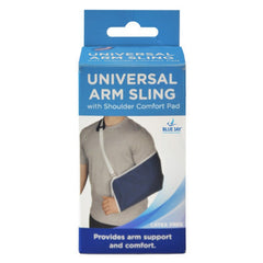 Blue Jay Universal Arm Sling With Shoulder Comfort Pad blue   All Care Store