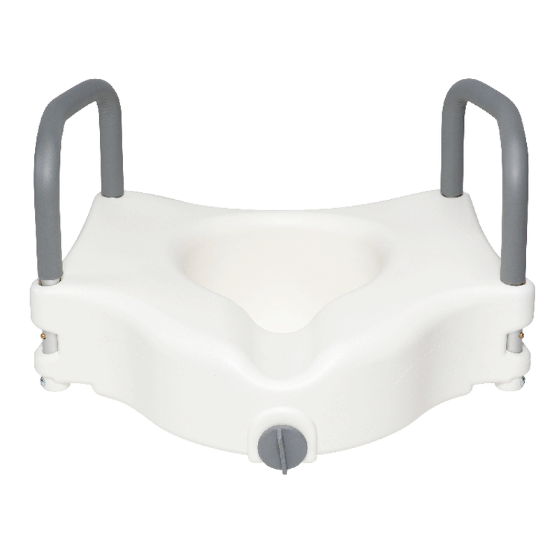 dynarex raised toilet seat with arms