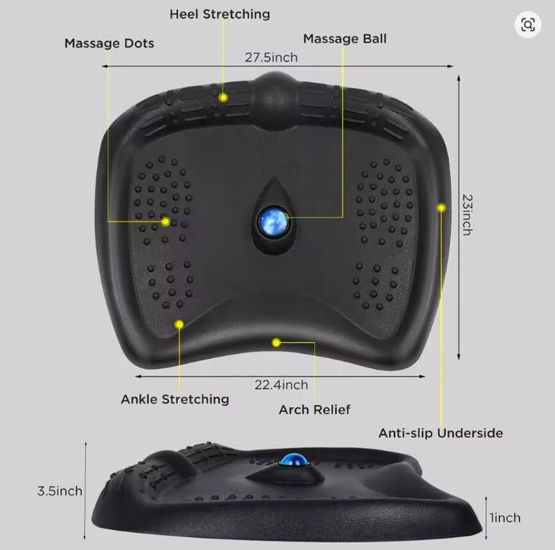 Anti-Fatigue Standing Desk Mat with Massage Roller Ball and Points