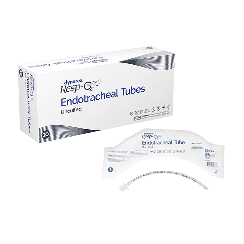 Dynarex Uncuffed Endotracheal Tube - Reliable Airway Management for Enhanced Patient Safety and Comfort. Ideal for Medical Professionals and Emergency Care.