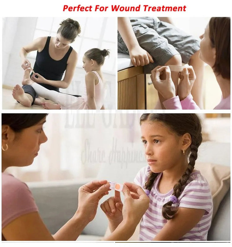 5pcs bordered guaze pad sterilized wound dressing waterproof adhesive wound plaster bandage sticker home travel first aid kit 1