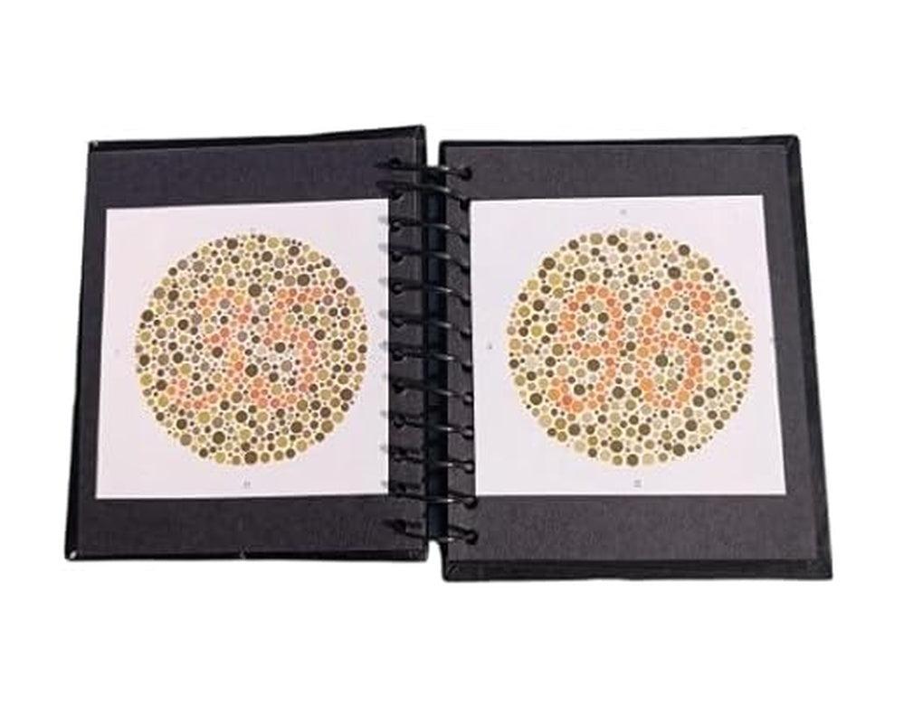 ishihara 38 plate chart book for color blindness