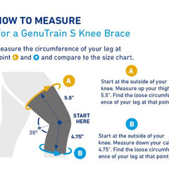 GenuTrain Active Knee Support Size 4  Black