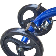 Keep Me Moving Steerable Folding Knee Scooter - Bluejay