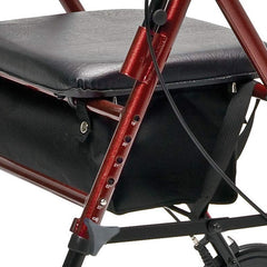 set n go wide rollator ht adj burgundy