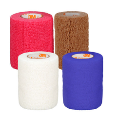 Cohesive Bandage 3M Coban 1 Inch X 5 Yard Self-Adherent Closure Tan NonSterile Standard Compression, Packaging Type- Case