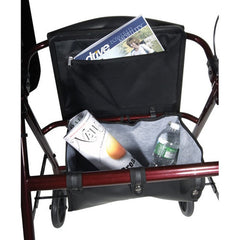 Rollator  Aluminum W/fold up & Remov Back  Padded Seat Red   All Care Store