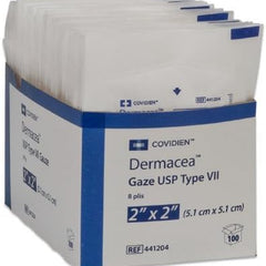 Gauze Sponge Dermacea 2 X 2 Inch 8-Ply Sterile 2 per Pack, Packaging Type- Case