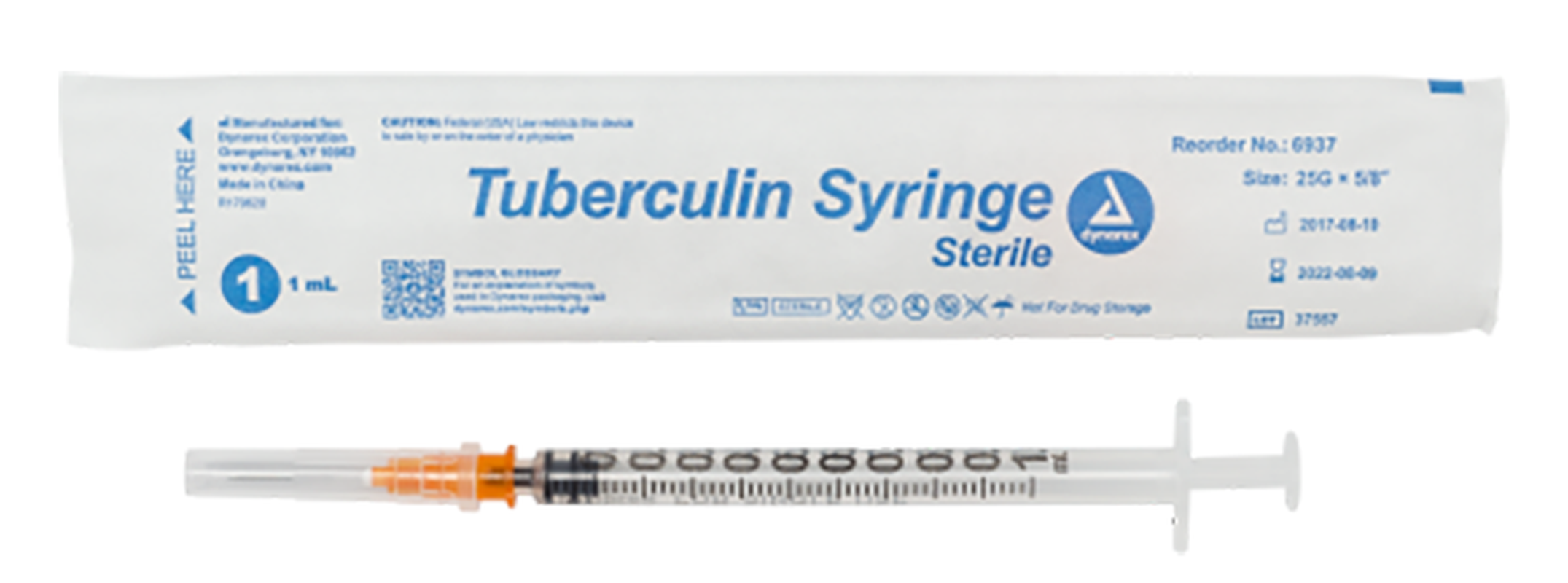 dynarex tuberculin non safety syringe luer slip