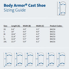 Body Armor Cast Shoe  Medium