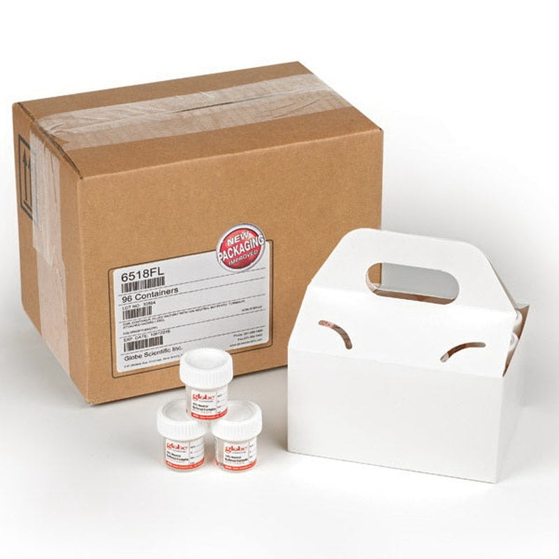 Prefilled Formalin Container Click-It 48 mm Opening 20 mL Fill in 40 mL (1.35 oz.) Screw Cap Warning Label / Patient Information NonSterile, Packaging Type- Case