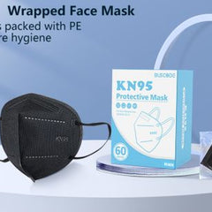 Kn95 Mask Particulate Black Respirator Disposable  Bx/60