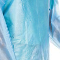 protective procedure gown one size fits most blue nonsterile aami level 4 disposable packaging type case