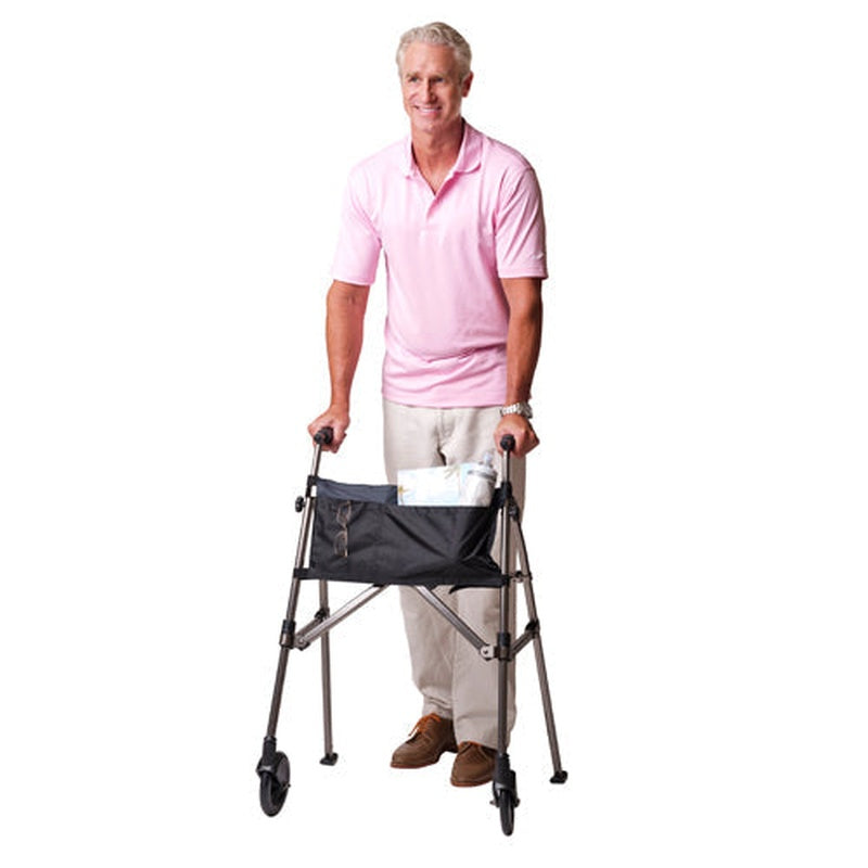 Ez Fold n go Walker Black Walnut   All Care Store