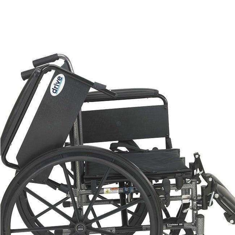 Drive Medical K3 Cruiser Iii Wheelchair with Removable flip-back arms and Swing-away Footrests ,8" front Wheels ,350lbs Weight Capacity ,K320ADDA-SF