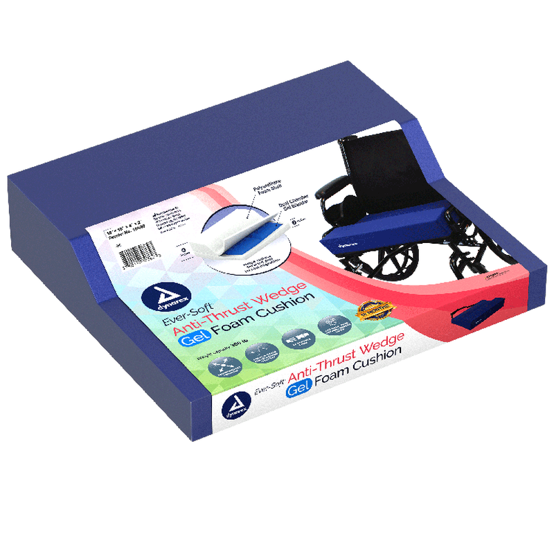 dynarex anti thrust wedge gel foam cushion