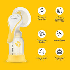 manual breast pump kit harmony packaging type case
