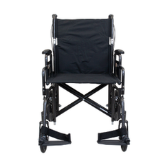 bariatric transport wheelchair 22-inch seat side profile