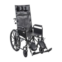 Silver Sport Recliner WC - Comfortable Vinyl Upholstery