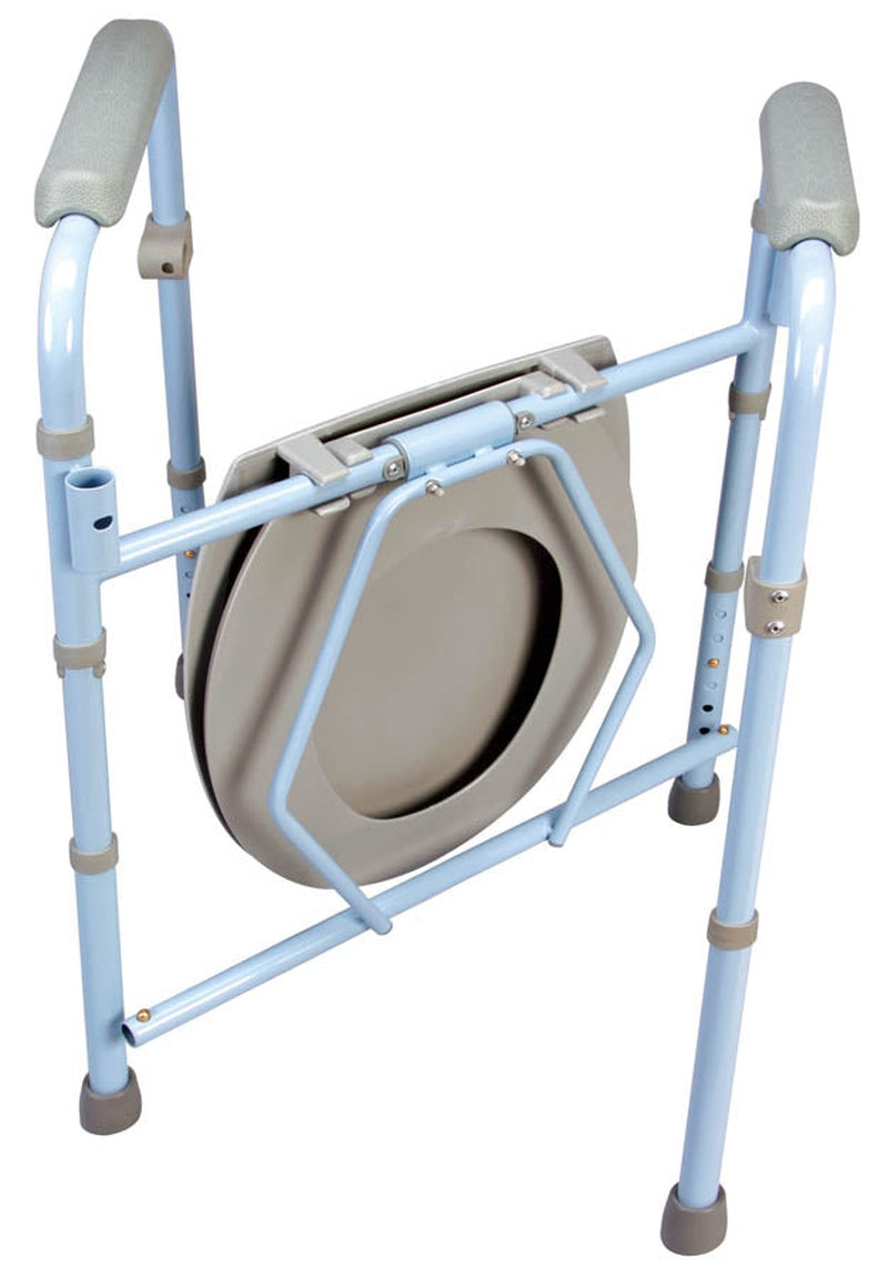 carex deluxe folding commode