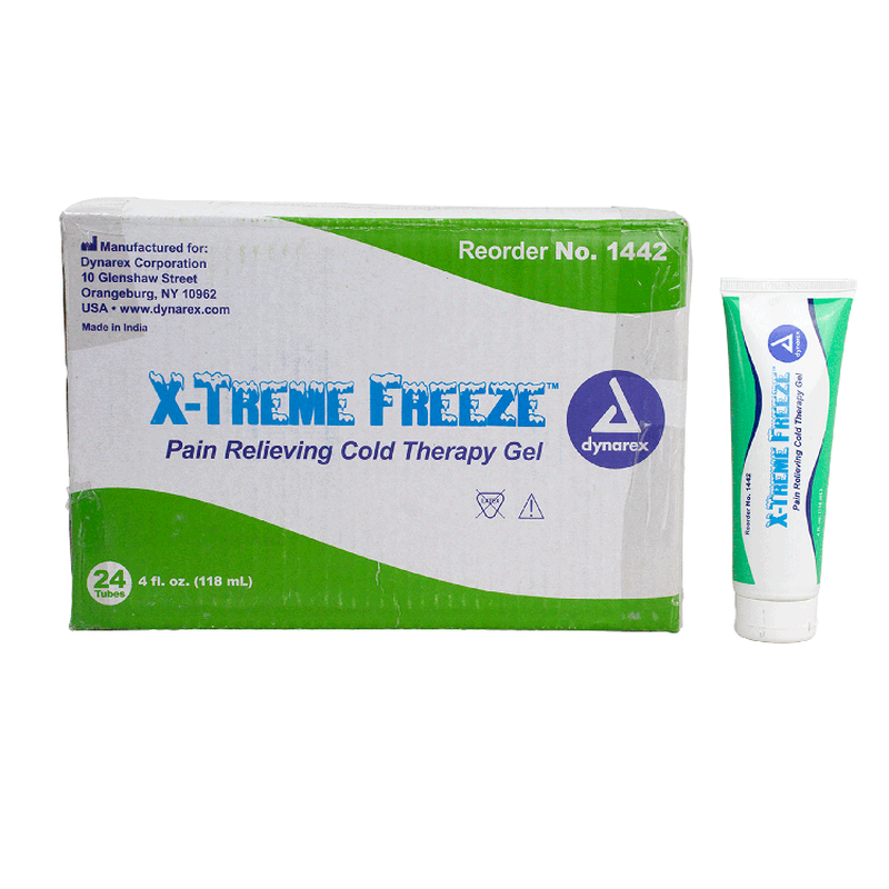 dynarex x treme freeze pain relieving cold therapy gel