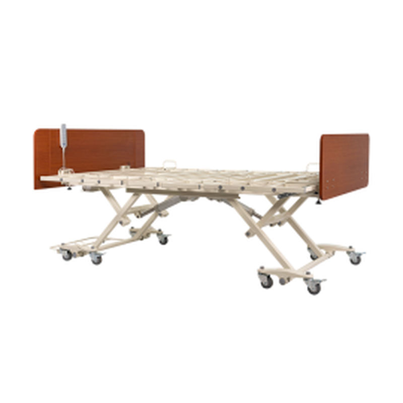 db600 bariatric hd ltc bed w composite rail