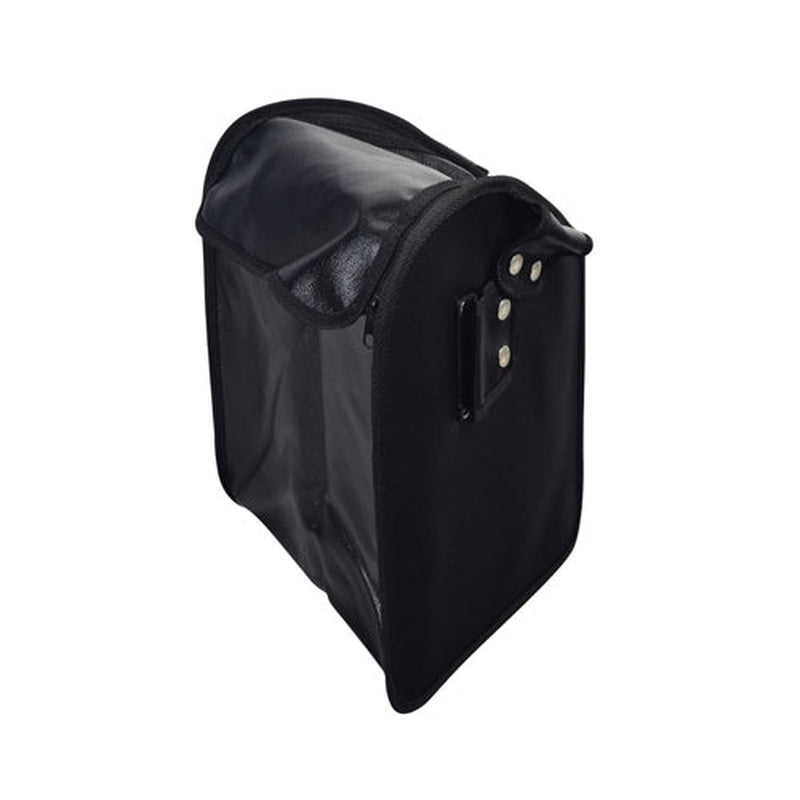Tote Bag For 3 Wheeled Rollator Black Vinyl Zippered
