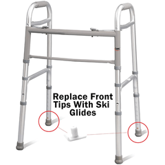 walker ski glides