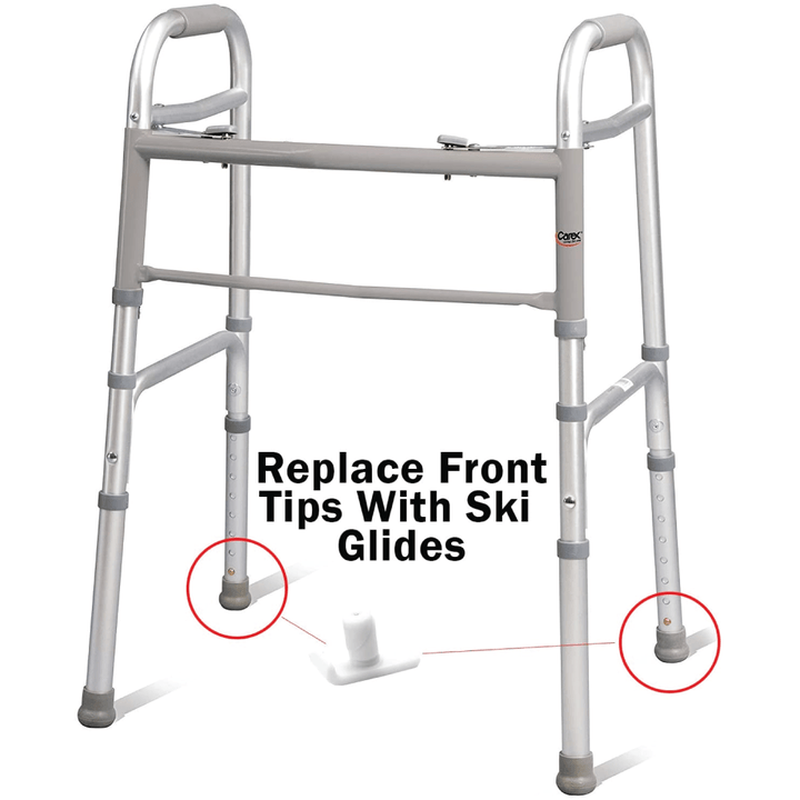 walker ski glides