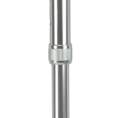 Cane  Soft Foam Offset Handle  Blue Jay  Silver With Strap   All Care Store