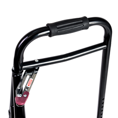 dynarex steel button folding walker with wheels adult