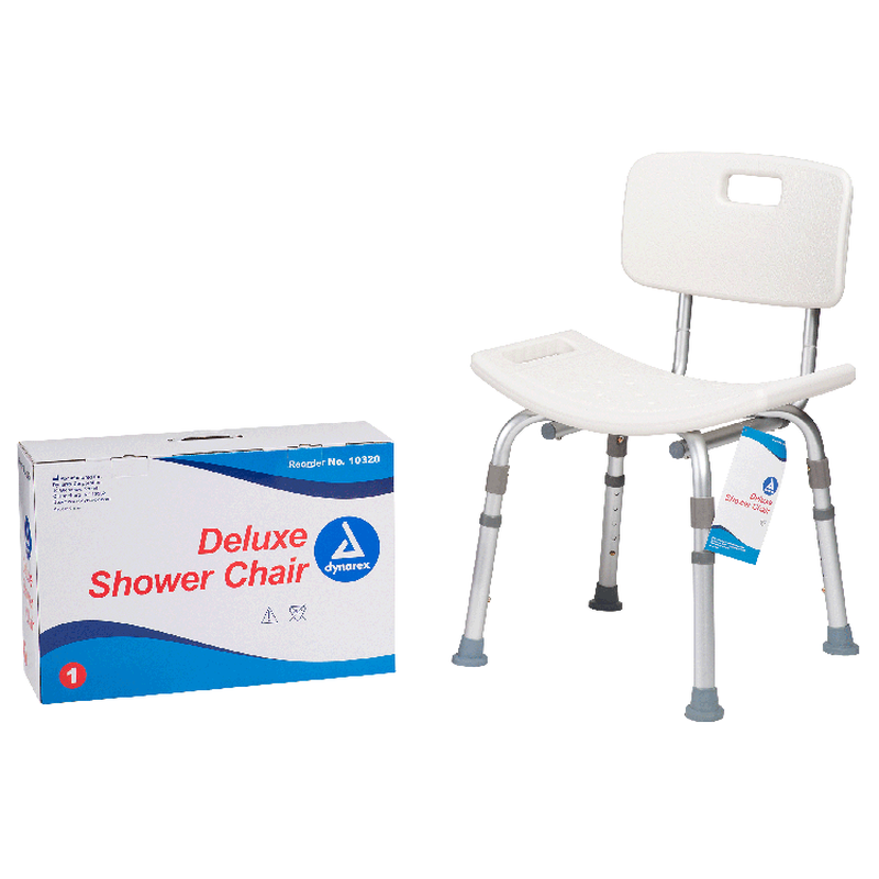 Curved seat shower stool