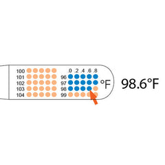 tempa dot disposable thermometer non sterile bx 100