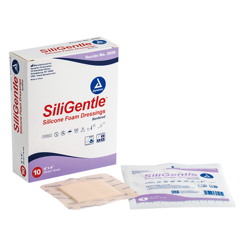 dynarex siligentle foam dressings