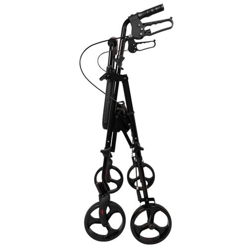 Rollator  Aluminum  Height Adjustable  Black   All Care Store 
