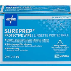 skin barrier wipe sureprep 40 to 80 strength isopropyl alcohol individual packet nonsterile packaging type box