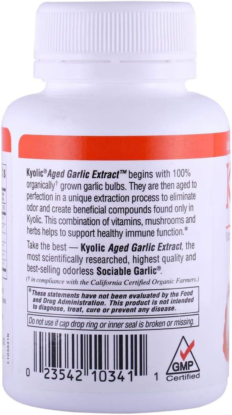 Kyolic - Aged Garlic Extract Immune Formula 103 - 100 Capsules