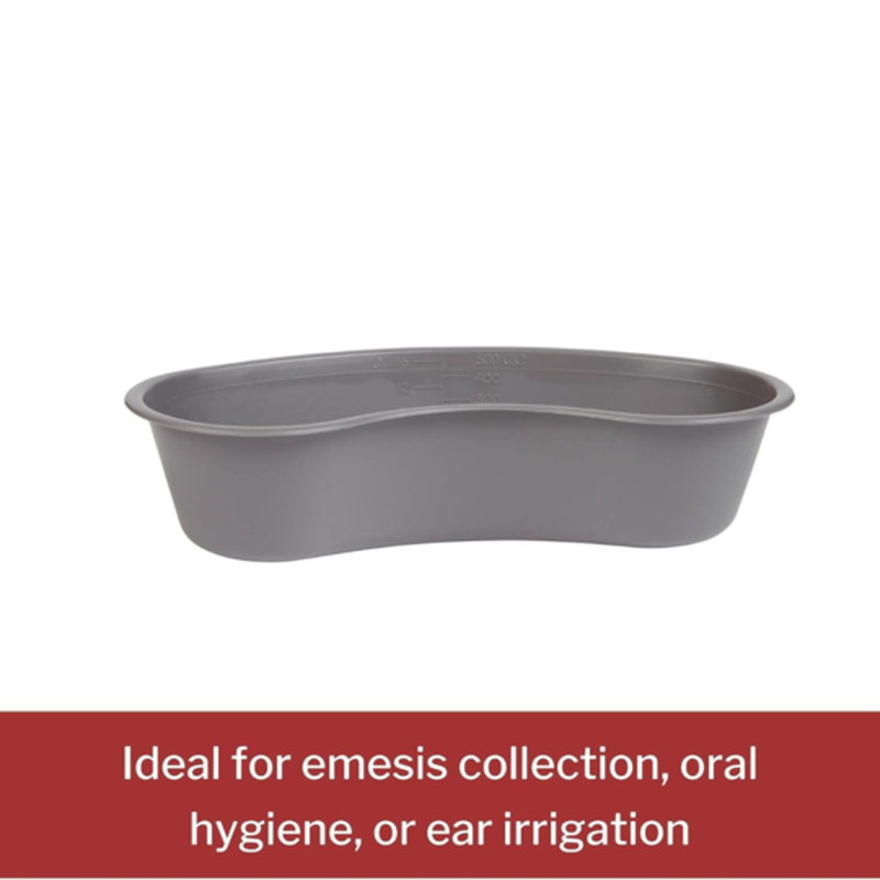 emesis basin mckesson graphite 16 oz plastic single patient use packaging type case