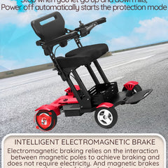 titan mobility ultra lightweight collapsible travel electric wheelchair