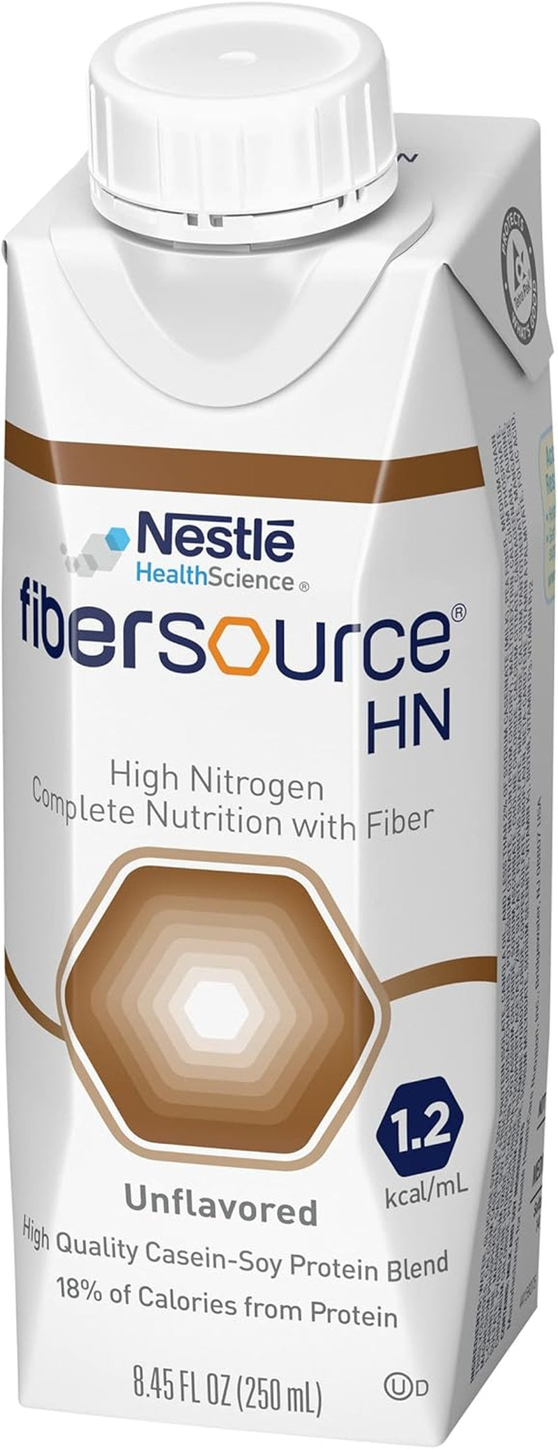 tube feeding formula fibersource hn unflavored liquid 250 ml carton packaging type case