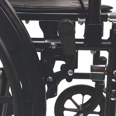 ProBasics K1 16 x 16 wheelchair rear view with push handles and large rear wheels