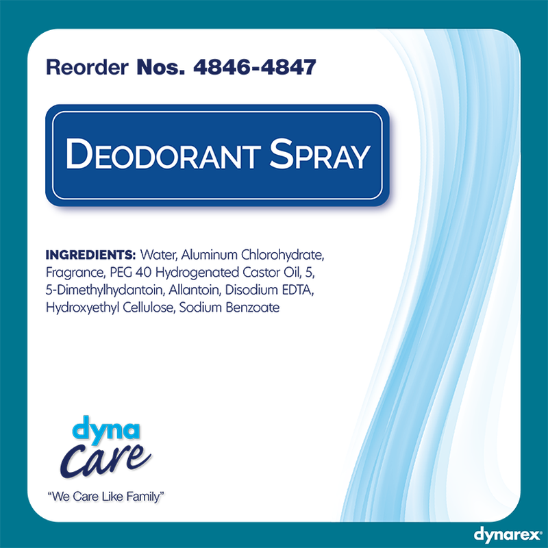 dynarex deodorant pump spray