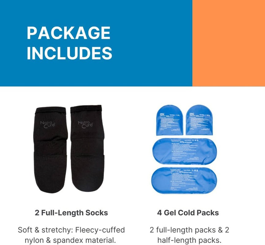 natracure cold therapy socks small medium pair
